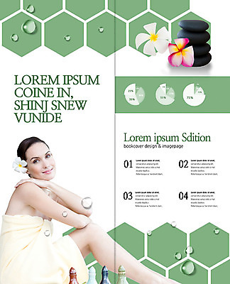 PSD 서양인 외국인 템플릿 표지디자인 북디자인 출판디자인 여자 꽃 내지 리플렛 2단접지 북커버 그래프 한명 앉기 팜플렛 20대 성인 스파 물방울 스톤 성인여자한명만 이미지템플릿 식물 1 모션 사람 인종 청년 여자한명만 성인여자만 파일형식