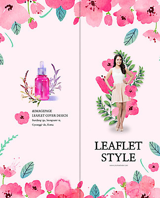 전신 PSD 템플릿 표지디자인 북디자인 출판디자인 여자 표지 꽃 리플렛 분홍색 2단접지 북커버 나뭇잎 수채화 한명 서기 팜플렛 20대 성인 한국인 향수 에센스 의료성형뷰티 성인여자한명만 이미지템플릿 식물 1 컬러 잎 모션 사람 동양인 청년 화장품 여자한명만 성인여자만 파일형식