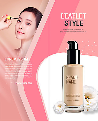 PSD 템플릿 표지디자인 북디자인 출판디자인 여자 표지 꽃 리플렛 2단접지 북커버 한명 팜플렛 상반신 20대 성인 화장 뷰티 화장품 한국인 마스카라 파운데이션 의료성형뷰티 성인여자한명만 이미지템플릿 식물 1 사람 동양인 청년 여자한명만 성인여자만 파일형식