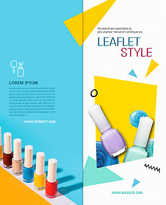 PSD 템플릿 표지디자인 북디자인 출판디자인 표지 리플렛 2단접지 북커버 팜플렛 사람없음 컬러풀 뷰티 화장품 매니큐어 이미지템플릿 컬러 파일형식