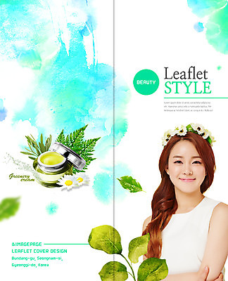 PSD 템플릿 표지디자인 북디자인 출판디자인 여자 표지 리플렛 2단접지 북커버 나뭇잎 수채화 한명 미소 팜플렛 상반신 20대 성인 뷰티 팔짱 화관 화장품 한국인 로션 의료성형뷰티 성인여자한명만 이미지템플릿 1 꽃 잎 모션 표정 사람 동양인 청년 여자한명만 성인여자만 파일형식