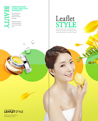 PSD 템플릿 표지디자인 북디자인 출판디자인 여자 표지 리플렛 2단접지 북커버 한명 팜플렛 상반신 20대 성인 뷰티 봄 화장품 한국인 레몬 로션 프리지어 의료성형뷰티 성인여자한명만 이미지템플릿 1 계절 꽃 과일 사람 동양인 청년 여자한명만 성인여자만 파일형식
