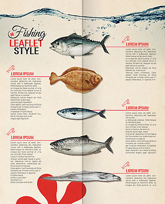 PSD 템플릿 표지디자인 북디자인 출판디자인 내지 리플렛 여행 2단접지 북커버 어류 팜플렛 사람없음 고등어 광어 이미지템플릿 수중동물 파일형식