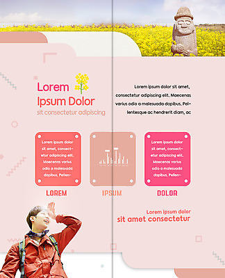 PSD 템플릿 표지디자인 북디자인 출판디자인 남자 내지 리플렛 여행 2단접지 북커버 한명 팜플렛 상반신 성인 청춘 제주도 한국인 돌하르방 유채 이미지템플릿 1 꽃 컨셉 한국 사람 동양인 파일형식