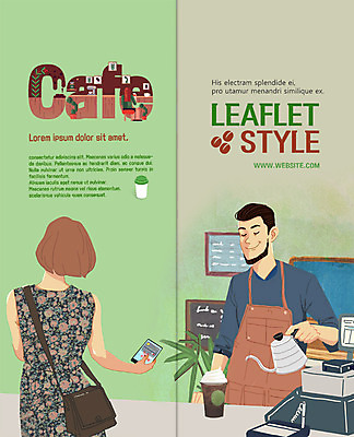 PSD 템플릿 표지디자인 북디자인 출판디자인 여자 표지 남자 커피 리플렛 2단접지 북커버 주전자 팜플렛 상반신 성인 두명 카페 메뉴판 테이크아웃 핀테크 이미지템플릿 음료 주방용품 모바일 사람 금융 상점 파일형식