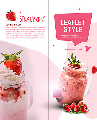 PSD 템플릿 표지디자인 북디자인 출판디자인 표지 리플렛 2단접지 북커버 잔 팜플렛 사람없음 생크림 딸기주스 이미지템플릿 식기 과일주스 크림 파일형식