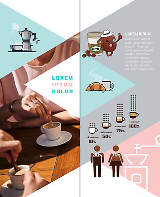 PSD 템플릿 표지디자인 북디자인 손 출판디자인 여자 내지 리플렛 2단접지 북커버 주전자 그래프 사람 팜플렛 두명 신체부위 카페 원두 커피메이커 크루아상 에스프레소 테이크아웃컵 이미지템플릿 커피 빵 주방용품 컵 상점 커피용품 파일형식