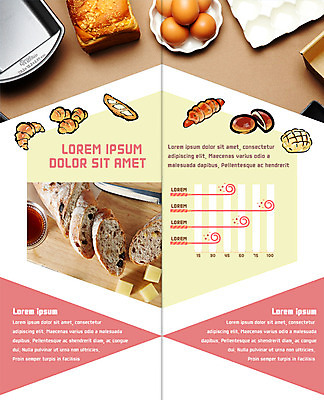 PSD 템플릿 표지디자인 북디자인 출판디자인 내지 빵 리플렛 2단접지 북커버 팜플렛 사람없음 계란 칼 바게트 버터 호밀빵 소세지빵 이미지템플릿 음식 알 파일형식