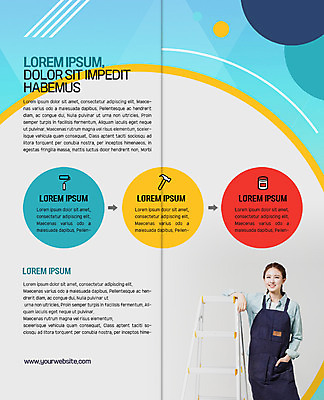 전신 PSD 템플릿 표지디자인 북디자인 출판디자인 여자 내지 리플렛 2단접지 북커버 사다리 한명 미소 팜플렛 20대 성인 기댐 한국인 망치 페인트통 롤러 성인여자한명만 이미지템플릿 1 모션 통 표정 사람 동양인 청년 페인트 도구 공구 여자한명만 성인여자만 파일형식