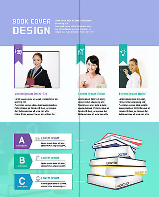 PSD 서양인 외국인 템플릿 표지디자인 북디자인 출판디자인 여자 내지 리플렛 2단접지 북커버 전구 팜플렛 상반신 성인 책 세명 30대 교사 한국인 이미지템플릿 직업 사람 동양인 인종 장년 파일형식