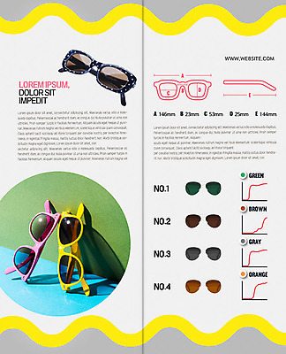 PSD 템플릿 표지디자인 북디자인 출판디자인 내지 리플렛 컬러 2단접지 북커버 팜플렛 사람없음 선글라스 사양 이미지템플릿 안경 파일형식