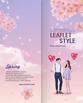 전신 PSD 템플릿 표지디자인 북디자인 커플 출판디자인 여자 표지 남자 리플렛 2단접지 북커버 팜플렛 20대 성인 두명 마주보기 봄 한국인 벚꽃 하트풍선 풍선 꽃비 이미지템플릿 계절 꽃 관계 모션 사람 동양인 청년 하트 파일형식