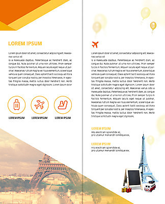 PSD 템플릿 표지디자인 북디자인 출판디자인 내지 리플렛 여행 2단접지 북커버 의자 비행기 팜플렛 사람없음 캐리어 에펠탑 풍선 이미지템플릿 가구 항공교통 대중교통 여행가방 파리 랜드마크 파일형식