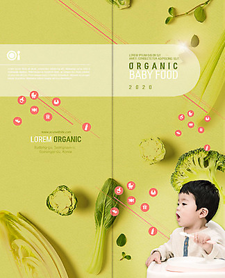 PSD 템플릿 표지디자인 북디자인 출판디자인 표지 남자 리플렛 2단접지 북커버 한명 팜플렛 상반신 숟가락 한국인 아기 잡기 브로콜리 유기농 양배추 청경채 샐러리 이유식 식판 이미지템플릿 1 웰빙 음식 채소 모션 수저 사람 동양인 파일형식