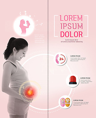 PSD 템플릿 표지디자인 북디자인 출판디자인 여자 내지 리플렛 2단접지 북커버 팜플렛 성인 두명 30대 임산부 한국인 태아 사이렌 응급상황 이미지템플릿 사람 동양인 장년 임신 응급 파일형식