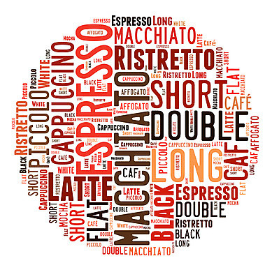 포토 JPG 해외이미지 디자인 커피 컨셉 일러스트 텍스트 추상 타이포그라피 사람없음 컵 빨간색 단어 카페 에스프레소 라떼 마끼야또 해외202004 해외일러스트 문자 식기 음료 컬러 무늬 상점 파일형식 이미지허브