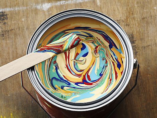 포토 JPG 해외이미지 벽 백그라운드 주택 사람없음 내부 장식 노란색 페인트 장비 공구 붓 업무 수리 양동이 롤러 화가 업그레이드 해외202004 해외포토 직업 컬러 건물 도구 작업 파일형식 이미지허브