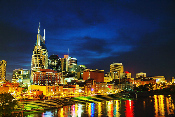 포토 JPG 해외이미지 야경 사람없음 야외 건물 강 도시풍경 고층빌딩 도시 도심 해외202004 해외포토 건축물 풍경 빌딩 야간 파일형식 풍경_경치 이미지허브