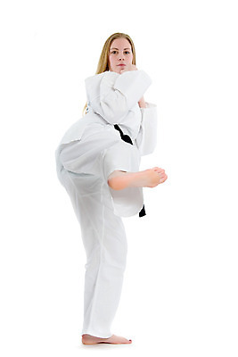 포토 JPG 해외이미지 여자 스포츠 건강 한명 주먹 무도 태권도 양발 해외202004 해외포토 1 모션 사람 격투기 파일형식 이미지허브