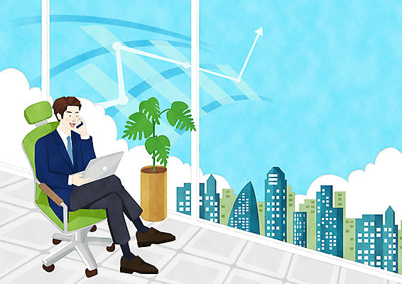 전신 PSD 남자 화분 의자 일러스트 비즈니스 성공 한명 앉기 빌딩 성인 노트북 사무실 직장인 비즈니스맨 창가 국내일러스트 직업 1 가구 컨셉 창문 모션 사람 건물 전자제품 파일형식