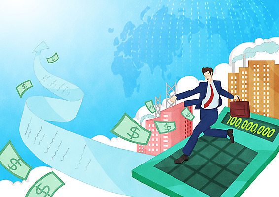 전신 PSD 남자 지폐 돈 서류가방 일러스트 비즈니스 성공 한명 빌딩 성인 세계 달러 계산기 직장인 비즈니스맨 국내일러스트 직업 1 컨셉 가방 문구용품 사람 건물 장비 재산 파일형식