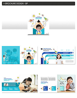 템플릿 여자 교육 남자 ZIP 어린이 팜플렛 여러명 상반신 앞모습 책 연필 한국인 어린이만 인디자인 INDD 이미지템플릿 뷰포인트 다수 학용품 사람 동양인 필기구 파일형식