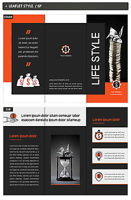 템플릿 표지디자인 표지 ZIP 내지 리플렛 전구 3단접지 팜플렛 사람없음 쌓기 달러 동전 모래시계 종이학 인디자인 INDD 이미지템플릿 모래 시계 돈 모션 종이접기 파일형식