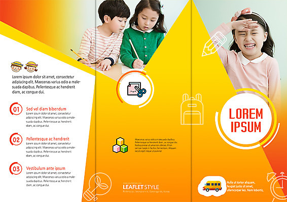 PSD 템플릿 편집 표지디자인 북디자인 출판디자인 여자 어린이교육 표지 남자 어린이 리플렛 북커버 3단접지 미소 팜플렛 상반신 세명 필기구 펜 한국인 큐브 이미지템플릿 교육 문구용품 표정 사람 동양인 파일형식