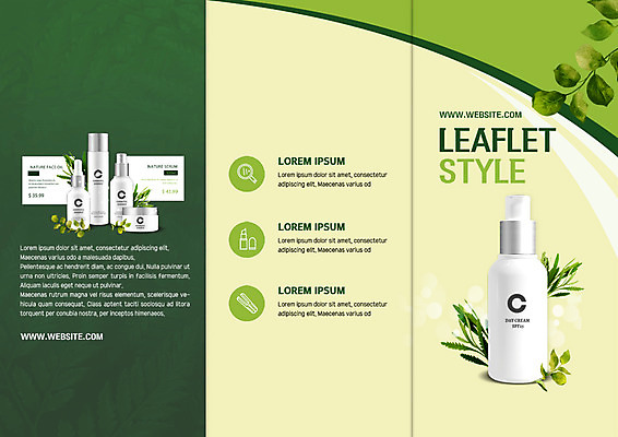 PSD 템플릿 편집 표지디자인 북디자인 출판디자인 표지 리플렛 북커버 3단접지 돋보기 나뭇잎 팜플렛 사람없음 화장품 립스틱 스킨 로션 마스크팩 에센스 이미지템플릿 잎 뷰티 팩 파일형식