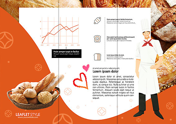 PSD 템플릿 편집 표지디자인 북디자인 출판디자인 남자 내지 리플렛 북커버 3단접지 요리사모자 한명 팜플렛 성인 전시 바게트 조리복 식빵 호밀빵 제빵사 소세지빵 이미지템플릿 직업 모자_잡화 1 빵 유니폼 사람 요리사 파일형식