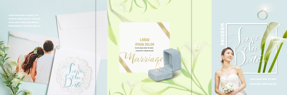 PSD 템플릿 편집 표지디자인 북디자인 출판디자인 여자 표지 남자 리플렛 부케 웨딩드레스 결혼 북커버 3단접지 사랑 팜플렛 상반신 성인 세명 30대 기댐 한국인 백합 결혼반지 이미지템플릿 드레스 꽃 감정 꽃다발 모션 사람 동양인 이벤트 장년 반지 파일형식