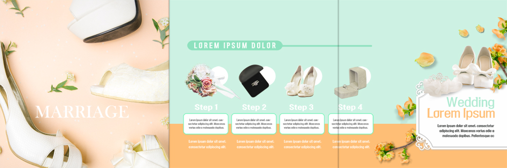 PSD 템플릿 편집 표지디자인 북디자인 출판디자인 꽃 내지 구두 리플렛 부케 북커버 3단접지 결혼식 팜플렛 사람없음 결혼반지 이미지템플릿 식물 꽃다발 결혼 신발 반지 파일형식