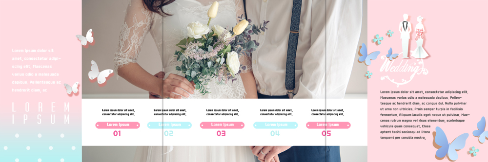 PSD 템플릿 편집 표지디자인 북디자인 커플 출판디자인 여자 남자 내지 리플렛 부케 나비 결혼 북커버 3단접지 사랑 팜플렛 상반신 20대 성인 두명 마주보기 손잡기 신랑신부 이미지템플릿 감정 신부_웨딩 꽃다발 곤충 신랑 관계 모션 사람 이벤트 청년 파일형식