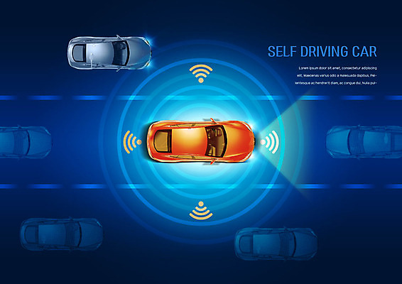 PSD 편집이미지 도로 자동차 정보기술 사람없음 빛 운전 센서 4차산업 자율주행 모빌리티 AI_인공지능 이미지편집 산업 길 육상교통 교통수단 교통시설 모션 기술 파일형식