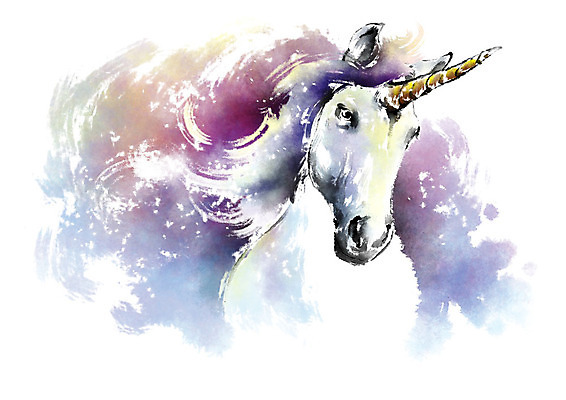 PSD 한마리 캘리배경 일러스트 캘리그라피 상상 붓터치 뿔 사람없음 보라색 번짐 유니콘 국내일러스트 1 컬러 백그라운드 파일형식 효과