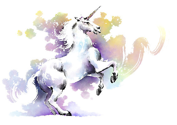 PSD 한마리 캘리배경 일러스트 캘리그라피 상상 붓터치 뿔 사람없음 번짐 유니콘 국내일러스트 1 백그라운드 파일형식 효과