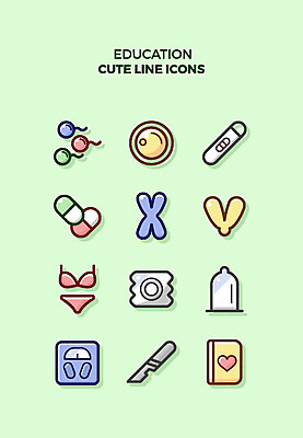 아이콘 큐티아이콘 사람없음 세트 알약 속옷 라인아이콘 체중계 염색체 교육아이콘 난자 성교육 임신테스트기 콘돔 2D아이콘 AI파일 정자세포 옷 교육 약 임신 의료용품 생명공학 생식세포 피임기구 파일형식 벡터