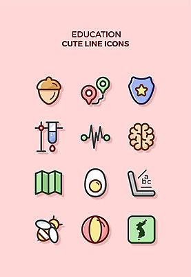 아이콘 알파벳 공 큐티아이콘 실험기구 영어교육 사람없음 노트북 세트 계란 꿀벌 라인아이콘 두뇌 도토리 교육아이콘 우리나라지도 2D아이콘 AI파일 영어 교육 과학 지도 전자제품 알 견과류 벌_곤충 뇌 파일형식 벡터