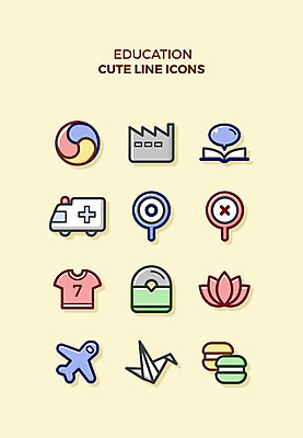 아이콘 교육 꽃 말풍선 공장 비행기 큐티아이콘 사람없음 책 운동복 세트 구급차 라인아이콘 교육아이콘 종이학 마카롱 사이렌 2D아이콘 AI파일 식물 옷 공업 항공교통 자동차 디저트 대중교통 종이접기 파일형식 벡터