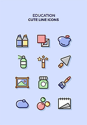 아이콘 교육 액자 큐티아이콘 미술 사람없음 물 세트 물감 미술도구 붓 사인펜 라인아이콘 스케치북 스프레이 교육아이콘 2D아이콘 AI파일 자연요소 문화예술 학용품 펜 오브젝트 파일형식 벡터