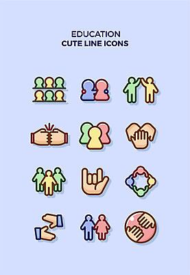 아이콘 교육 어깨동무 악수 큐티아이콘 사람모양 사람없음 세트 평화 손잡기 여러개 주먹 라인아이콘 하이파이브 손모으기 교육아이콘 2D아이콘 AI파일 모양 포즈 다수 컨셉 모션 손짓 파일형식 벡터