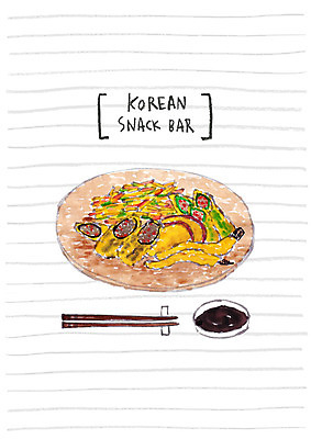 PSD 음식 일러스트 젓가락 요리 사람없음 분식 간장 고구마튀김 고추튀김 김말이 야채튀김 오징어튀김 국내일러스트 수저 튀김 양념 파일형식