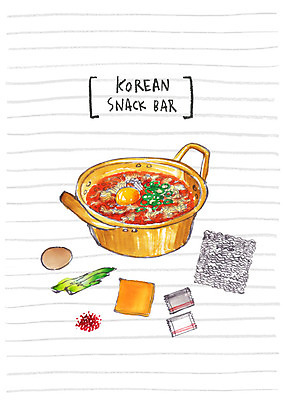 PSD 음식 일러스트 치즈 요리 사람없음 계란 라면 냄비 분식 파 고춧가루 국내일러스트 채소 유제품 알 면류 솥 가루 파일형식