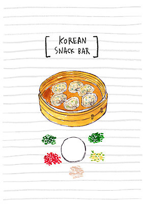 PSD 음식 일러스트 재료 요리 사람없음 분식 만두 대나무찜기 만두피 국내일러스트 식재료 찜기 파일형식