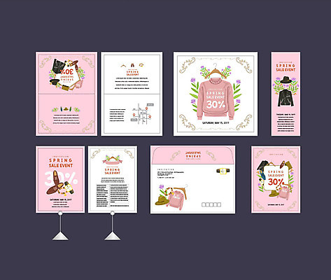 템플릿 모자 배너템플릿 옷 꽃 구두 팔찌 이벤트 사람없음 세트 세일 봄 현수막 옷걸이 손목시계 전단 엽서 초대장 약도 소봉투 행사세트 행사템플릿 AI파일 식물 배너 잡화 계절 시계 신발 지도 장신구 편지봉투 카드_감사 편지 홍보물 파일형식 벡터