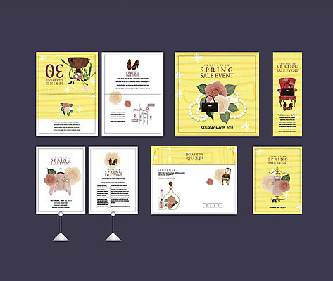 템플릿 배너템플릿 드레스 옷 꽃 구두 의자 이벤트 사람없음 세트 세일 꽃병 봄 핸드백 현수막 스웨터 전단 엽서 초대장 약도 소봉투 행사세트 행사템플릿 AI파일 식물 배너 계절 가구 신발 상의 지도 가방 편지봉투 카드_감사 편지 홍보물 파일형식 벡터
