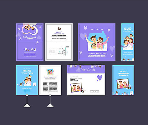 템플릿 배너템플릿 여자 남자 어린이 가족 이벤트 여러명 성인 세트 현수막 전단 엽서 초대장 약도 소봉투 행사세트 행사템플릿 AI파일 배너 다수 지도 관계 편지봉투 카드_감사 사람 편지 홍보물 파일형식 벡터