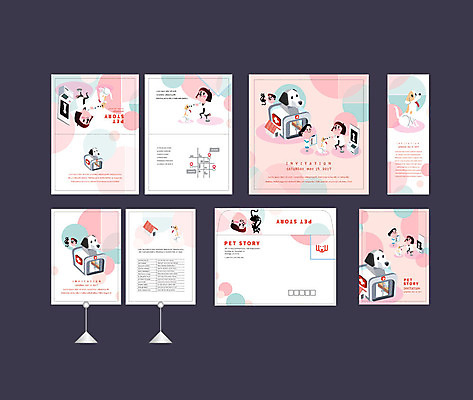템플릿 배너템플릿 여자 남자 여러마리 이벤트 성인 세명 세트 고양이 현수막 강아지 전단 엽서 초대장 약도 동물병원 수의사 반려 소봉투 행사세트 행사템플릿 AI파일 배너 다수 지도 포유류 편지봉투 카드_감사 병원 사람 반려동물 의사 개 편지 홍보물 파일형식 벡터