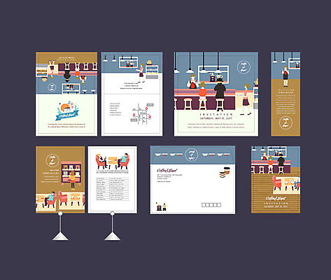 템플릿 배너템플릿 여자 남자 커피 이벤트 여러명 성인 세트 카페 현수막 전단 엽서 초대장 약도 글라이더 소봉투 행사세트 행사템플릿 AI파일 배너 음료 다수 지도 편지봉투 카드_감사 사람 상점 편지 홍보물 파일형식 벡터