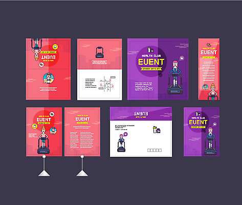 템플릿 배너템플릿 여자 수영복 이벤트 성인 두명 세트 운동 걷기 헬스장 현수막 물병 전단 엽서 초대장 약도 소봉투 행사세트 행사템플릿 AI파일 배너 옷 지도 모션 편지봉투 카드_감사 건강 사람 헬스 편지 물통 홍보물 파일형식 벡터